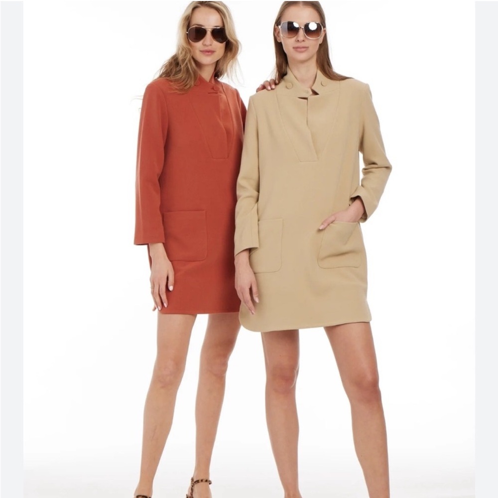 Patty Kim Simone Dress Size Medium Pull Over Front Pockets
